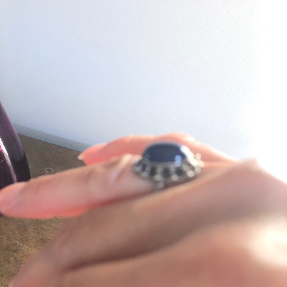 Charoite Silver Ring - image 3